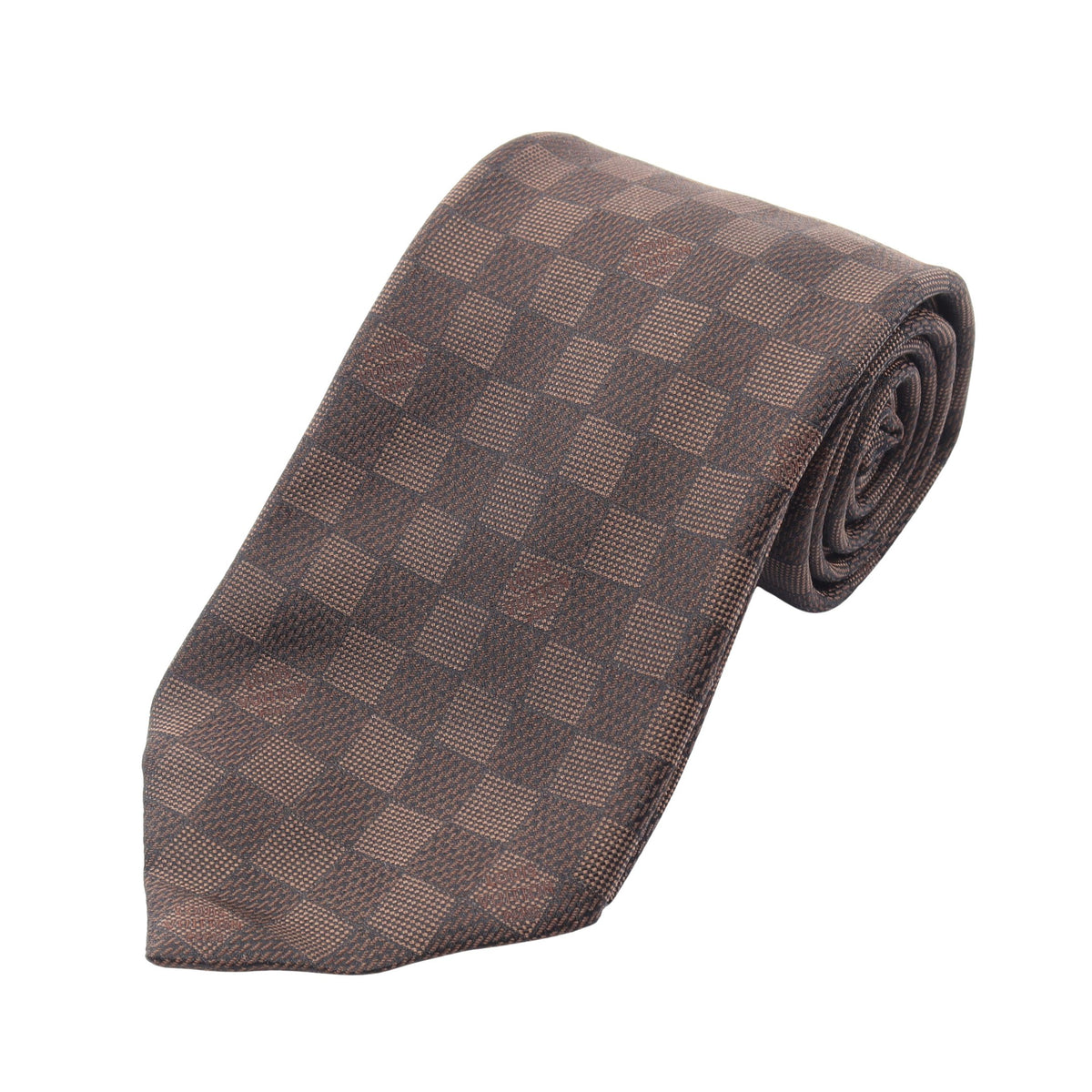 ダミエ ネクタイ シルク ダークブラウン ルイヴィトン 財布・小物 LOUIS VUITTON