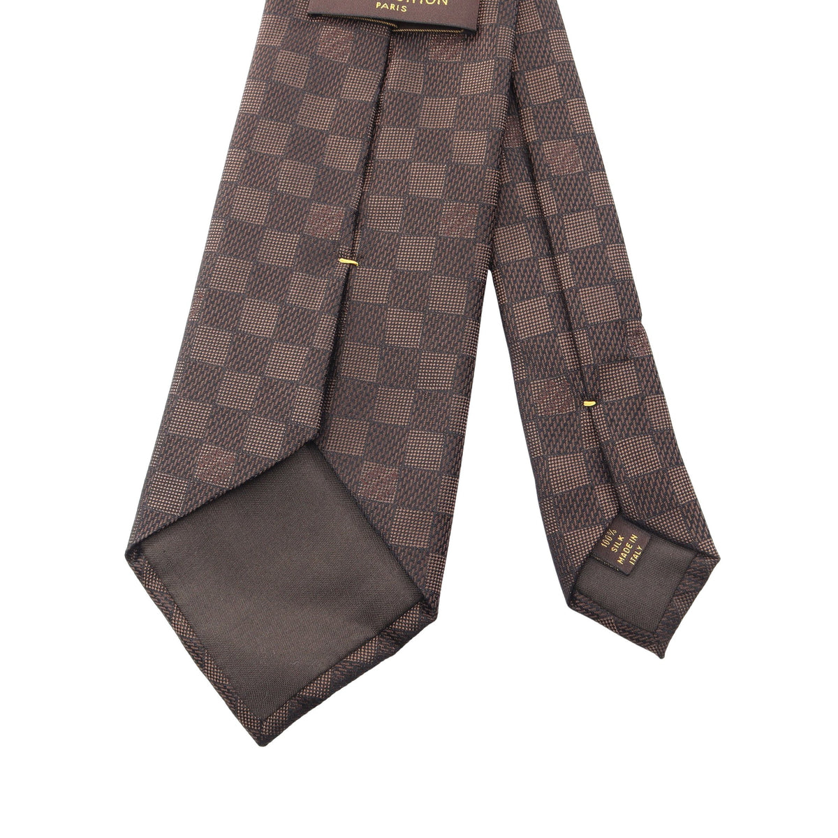 ダミエ ネクタイ シルク ダークブラウン ルイヴィトン 財布・小物 LOUIS VUITTON
