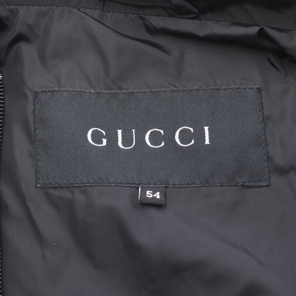 ジップアップ ジャケット ナイロン コットン ブラック グッチ
