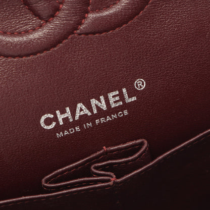 マトラッセ Wフラップ Wチェーンショルダーバッグ キャビアスキン ブラック シルバー金具 シャネル バッグ CHANEL