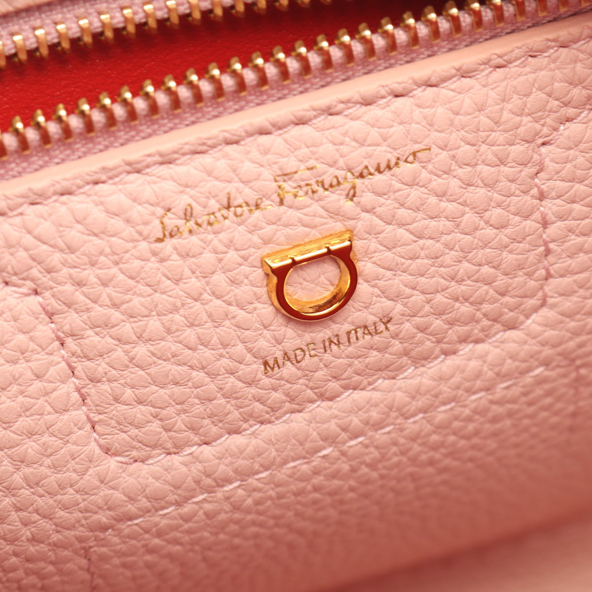 AMY エイミー ガンチーニ 2WAY ハンドバッグ レザー ピンク レッド サルヴァトーレフェラガモ バッグ Salvatore Ferragamo