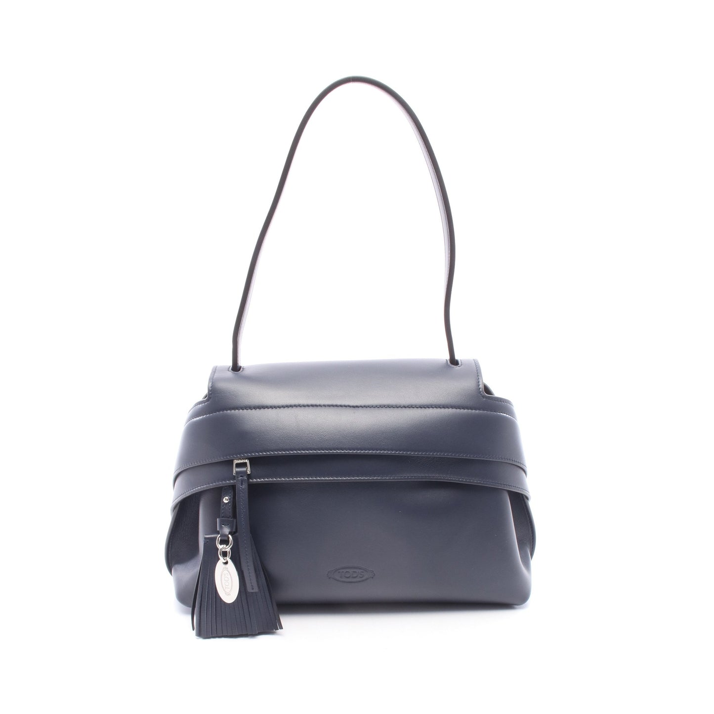 WAVE BAG ショルダーバッグ レザー ネイビー トッズ