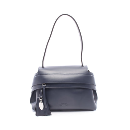 WAVE BAG ショルダーバッグ レザー ネイビー トッズ
