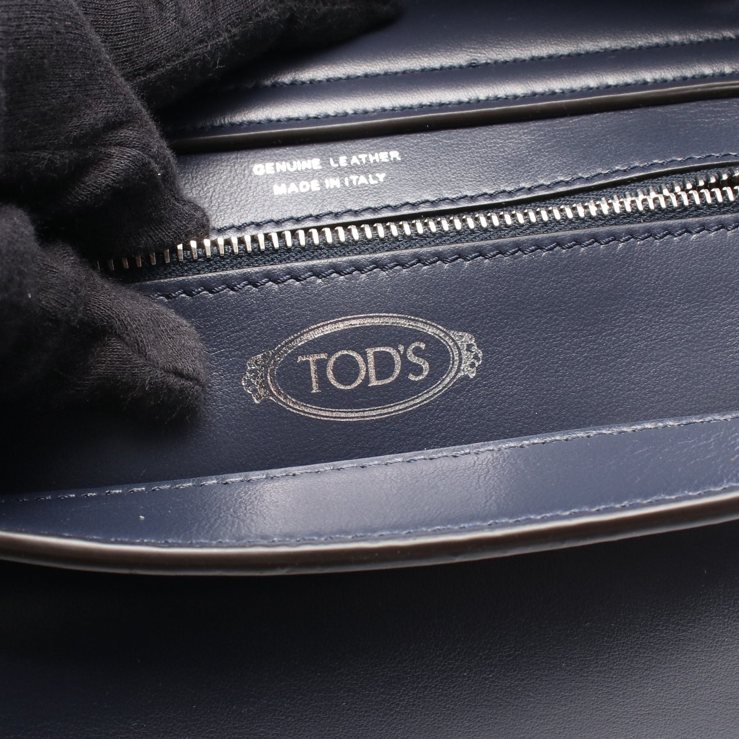 WAVE BAG ショルダーバッグ レザー ネイビー トッズ