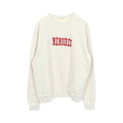 ASGER JORN MEMOIRES SWEATSHIRT スウェットシャツ コットン ライトグレー ユニフォームエクスペリメント