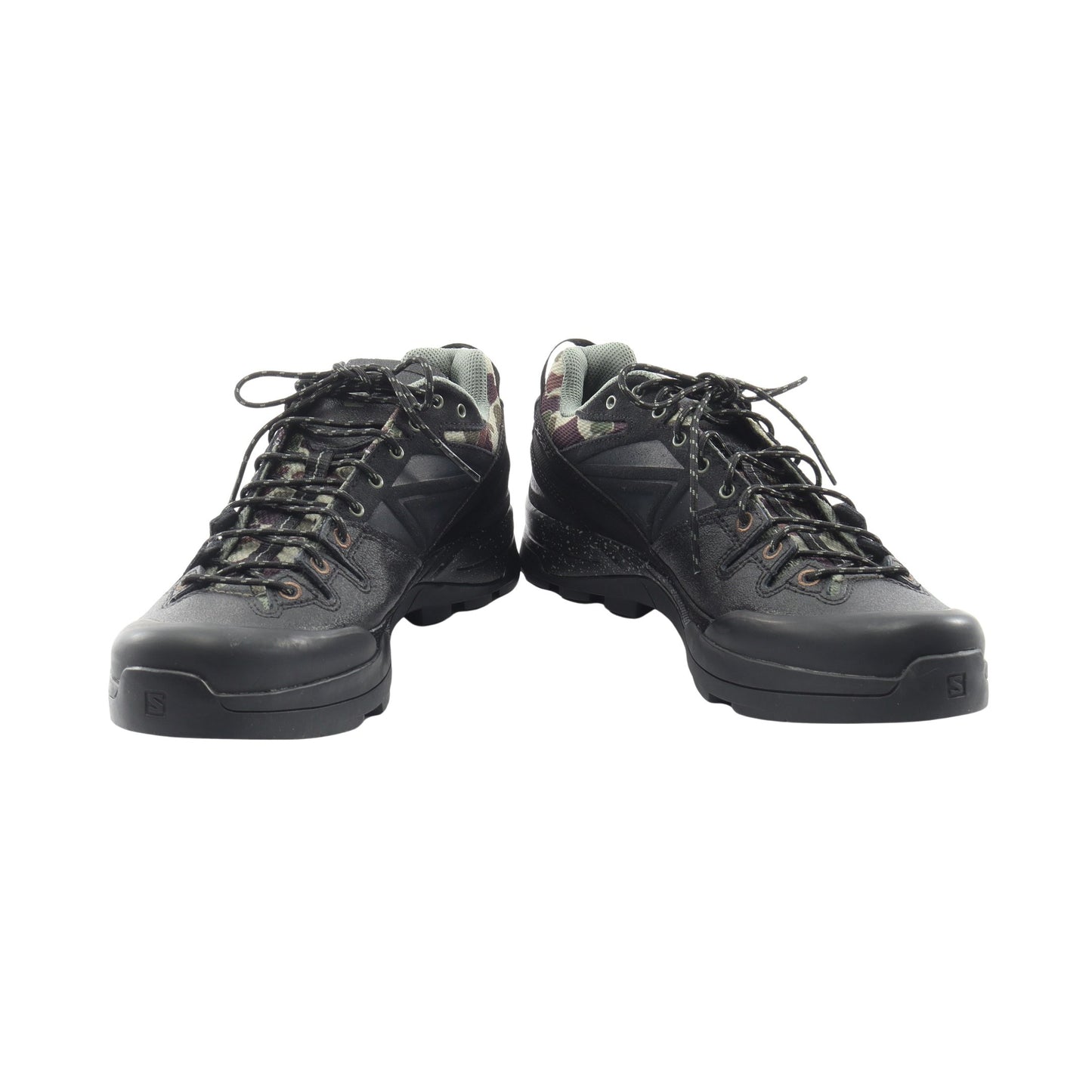 SALOMON × Carhartt WIP X-ALP カモフラージュ スニーカー レザー スエード ファブリック ブラック カーキグリーン マルチカラー サロモン