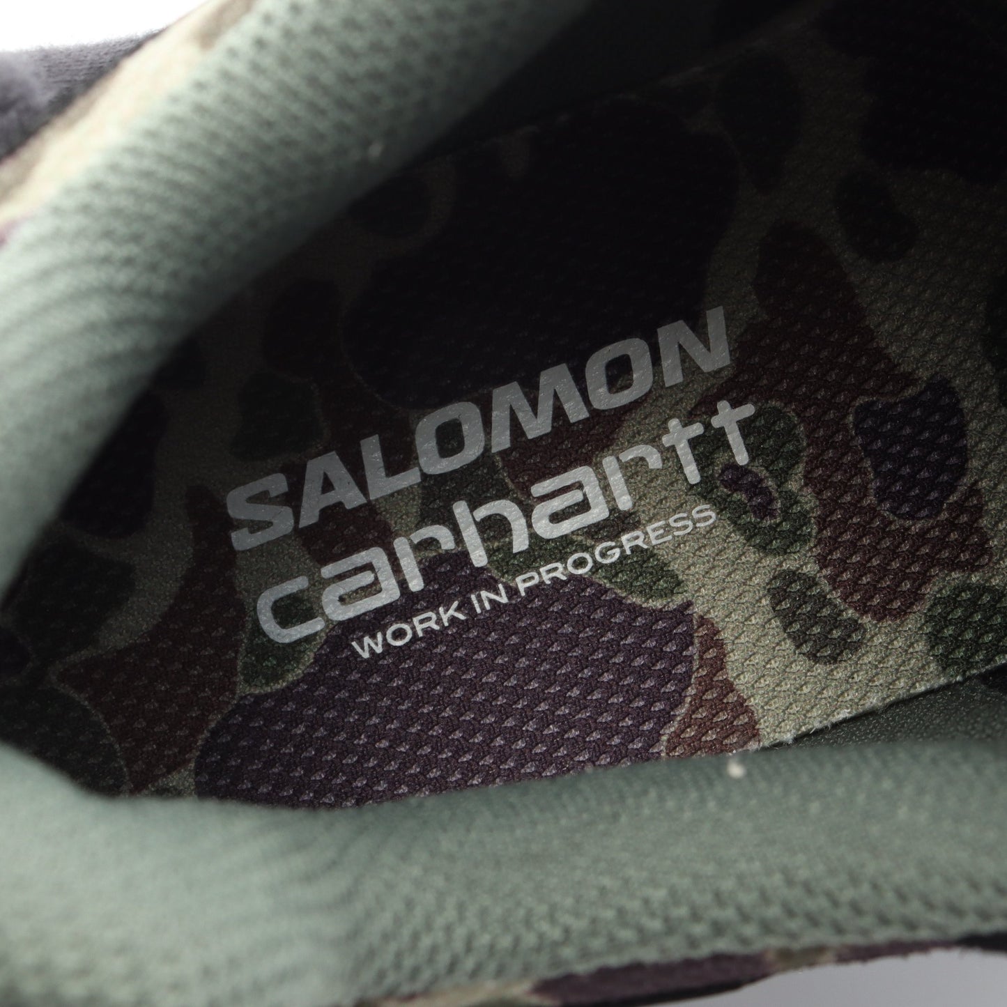 SALOMON × Carhartt WIP X-ALP カモフラージュ スニーカー レザー スエード ファブリック ブラック カーキグリーン マルチカラー サロモン
