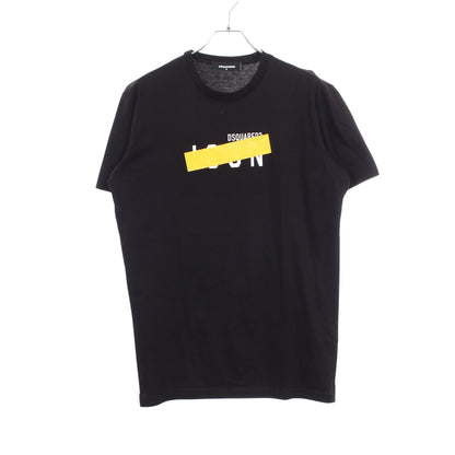 ロゴプリント 半袖Tシャツ コットン ブラック ディースクエアード