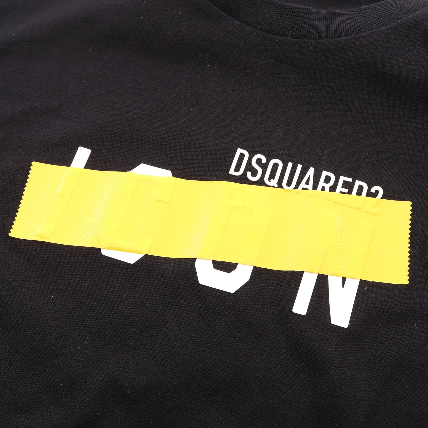 ロゴプリント 半袖Tシャツ コットン ブラック ディースクエアード