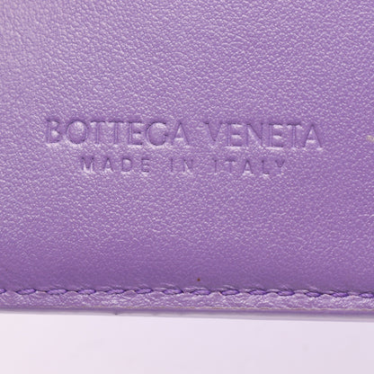 イントレチャート 二つ折り財布 レザー パープル ボッテガヴェネタ 財布・小物 BOTTEGA VENETA