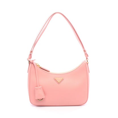 SAFFIANO LUX ショルダーバッグ サフィアーノレザー ピンク プラダ バッグ PRADA