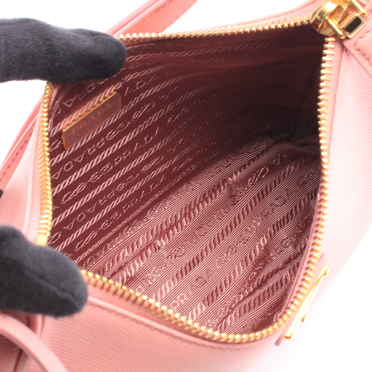 SAFFIANO LUX ショルダーバッグ サフィアーノレザー ピンク プラダ バッグ PRADA