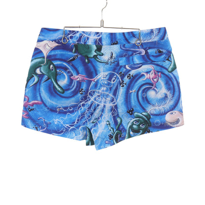 DIOR × KENNY SCHARF 総柄 スイムウエア パンツ ブルー マルチカラー ディオール