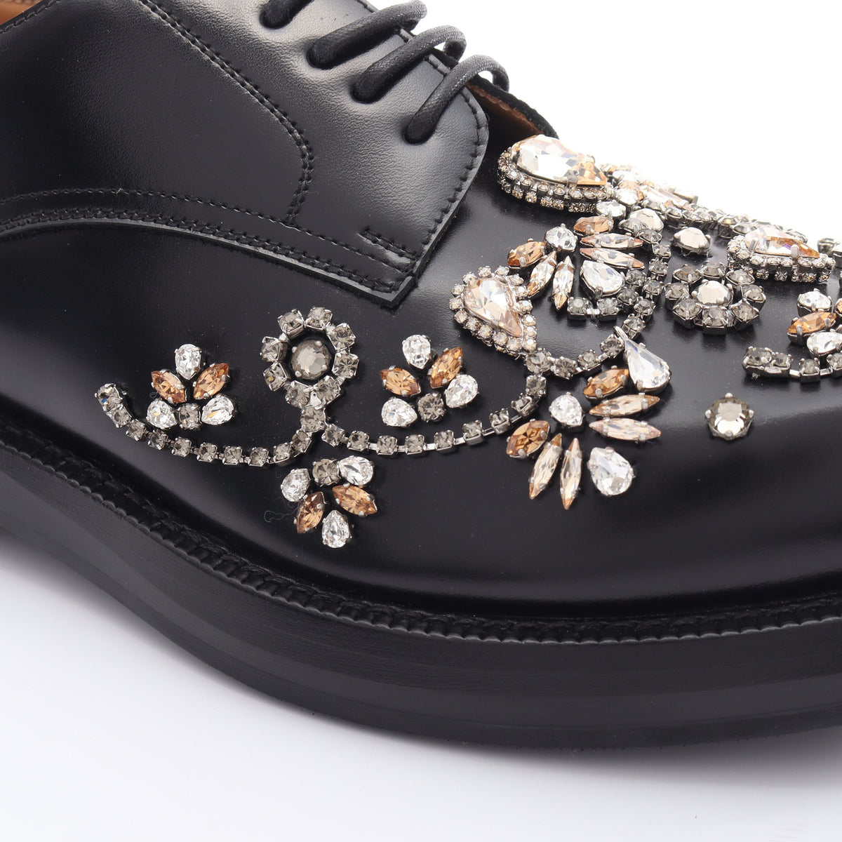 ビジュー ドレスシューズ レザー ブラック クリスチャンディオール シューズ Christian Dior