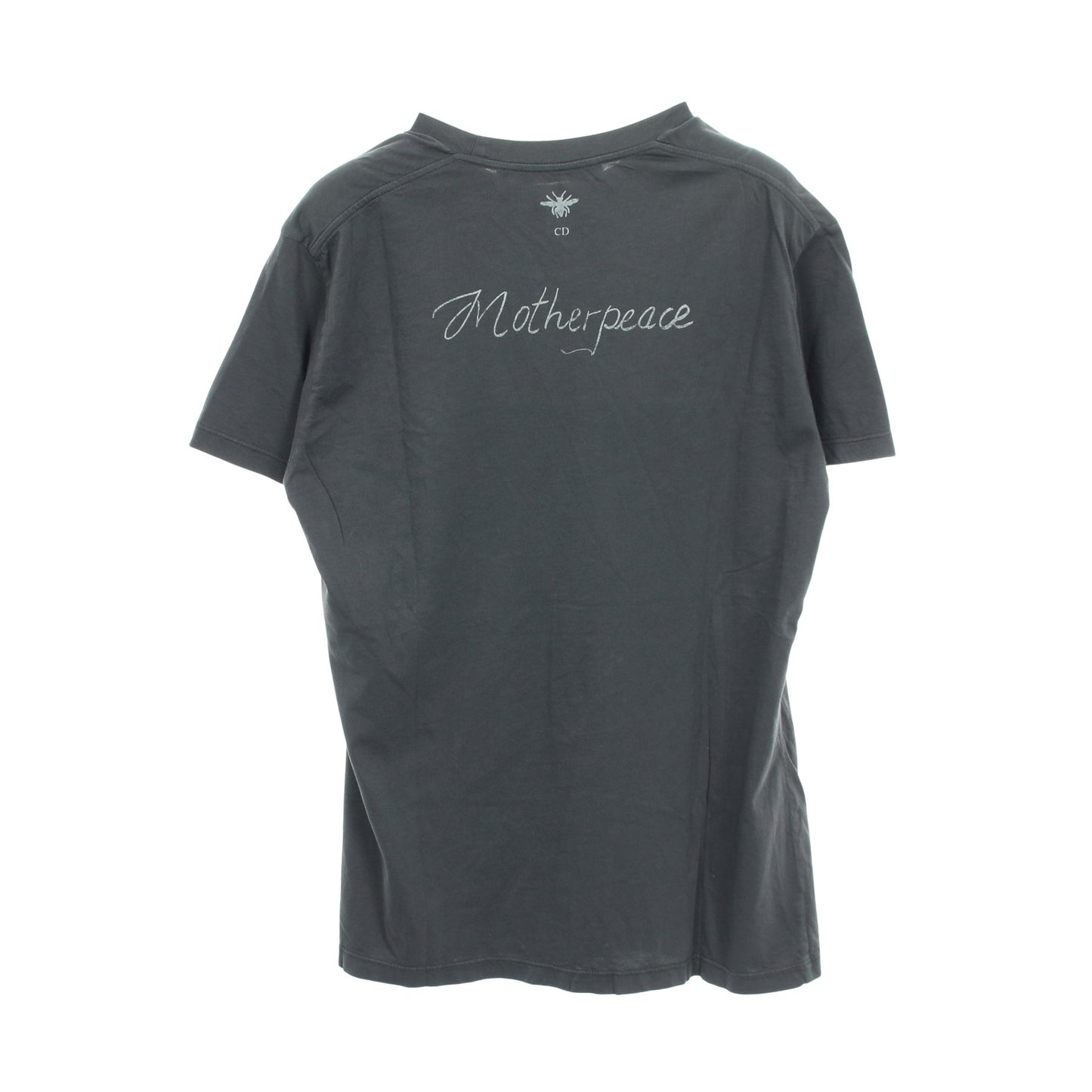 プリント クルーネック 半袖Tシャツ コットン グレー クリスチャンディオール