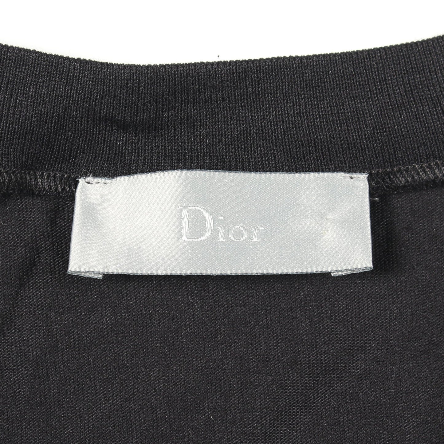 BEE刺繍 半袖Tシャツ コットン ブラック クリスチャンディオール トップス Christian Dior
