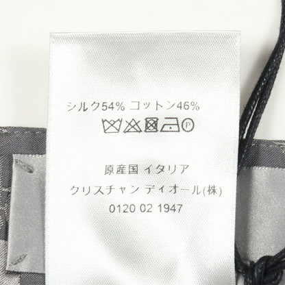 オブリーク パンツ シルク コットン グレー ディオール