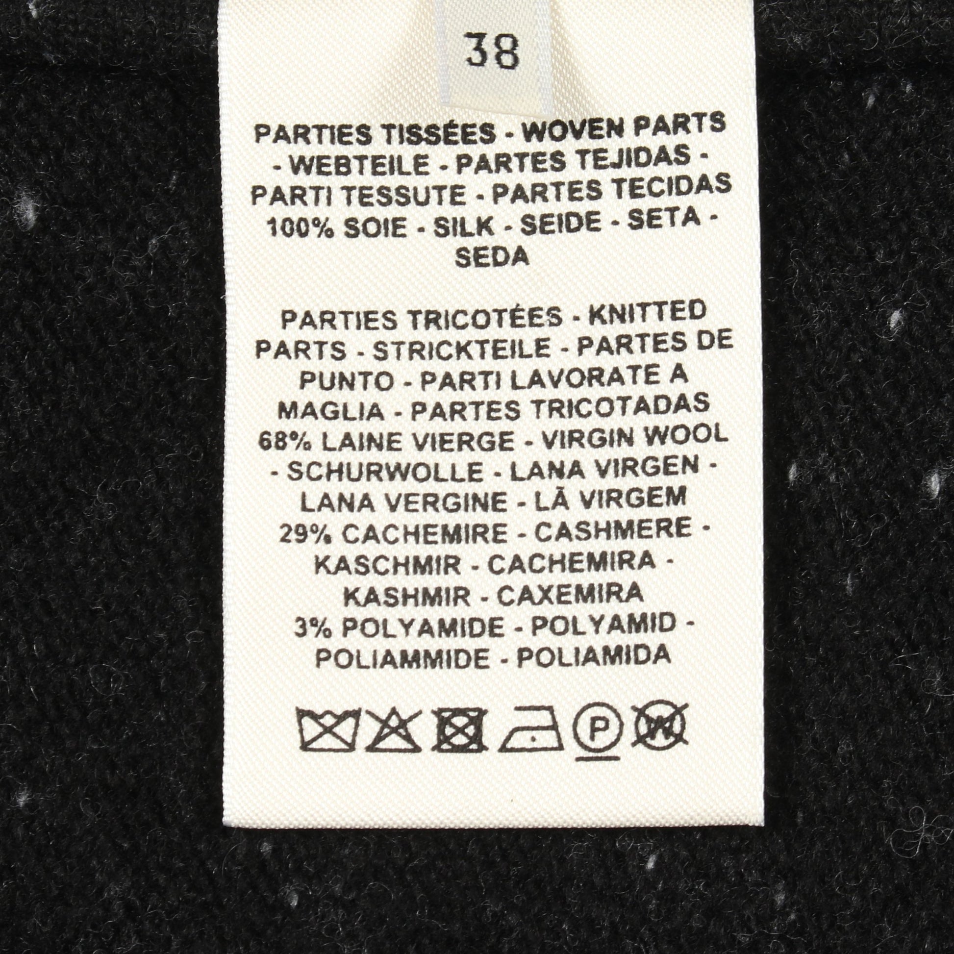 BRIDES de GALA ニットワンピース ウール カシミヤ ブラック エルメス ワンピース HERMES