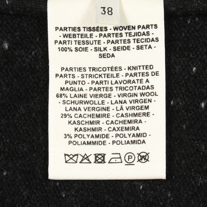 BRIDES de GALA ニットワンピース ウール カシミヤ ブラック エルメス ワンピース HERMES
