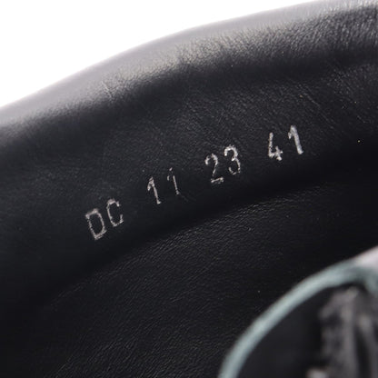 Dior Combat オブリーク ショート ブーツ レザー ファブリック ブラック ダークグレー ディオール