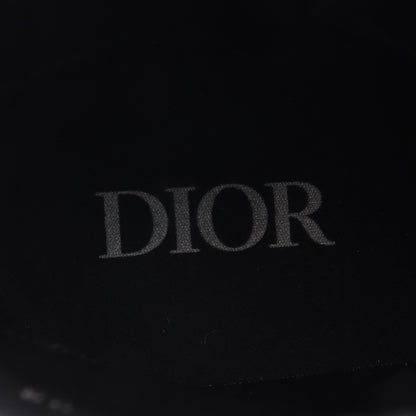 Dior Combat オブリーク ショート ブーツ レザー ファブリック ブラック ダークグレー ディオール