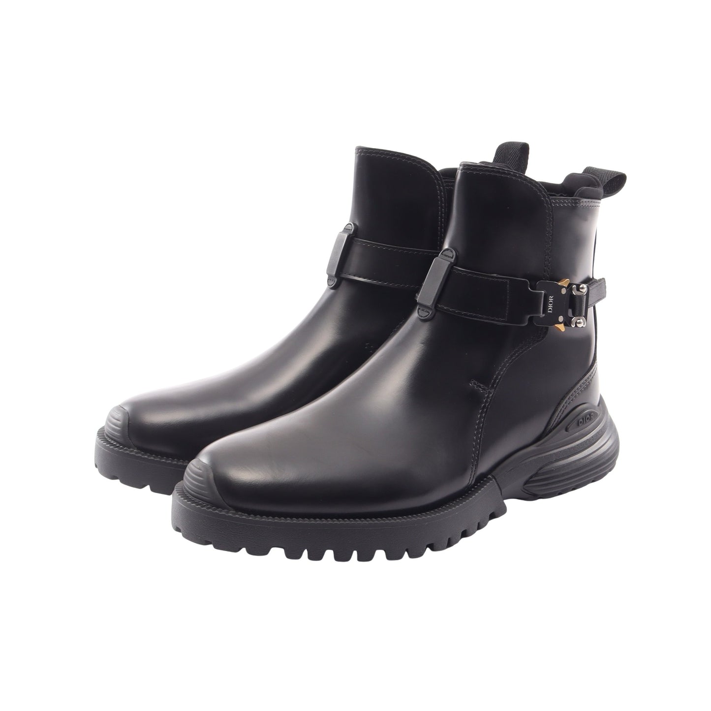 Dior Combat ジョッパーブーツ ブーツ レザー ブラック ディオール シューズ DIOR