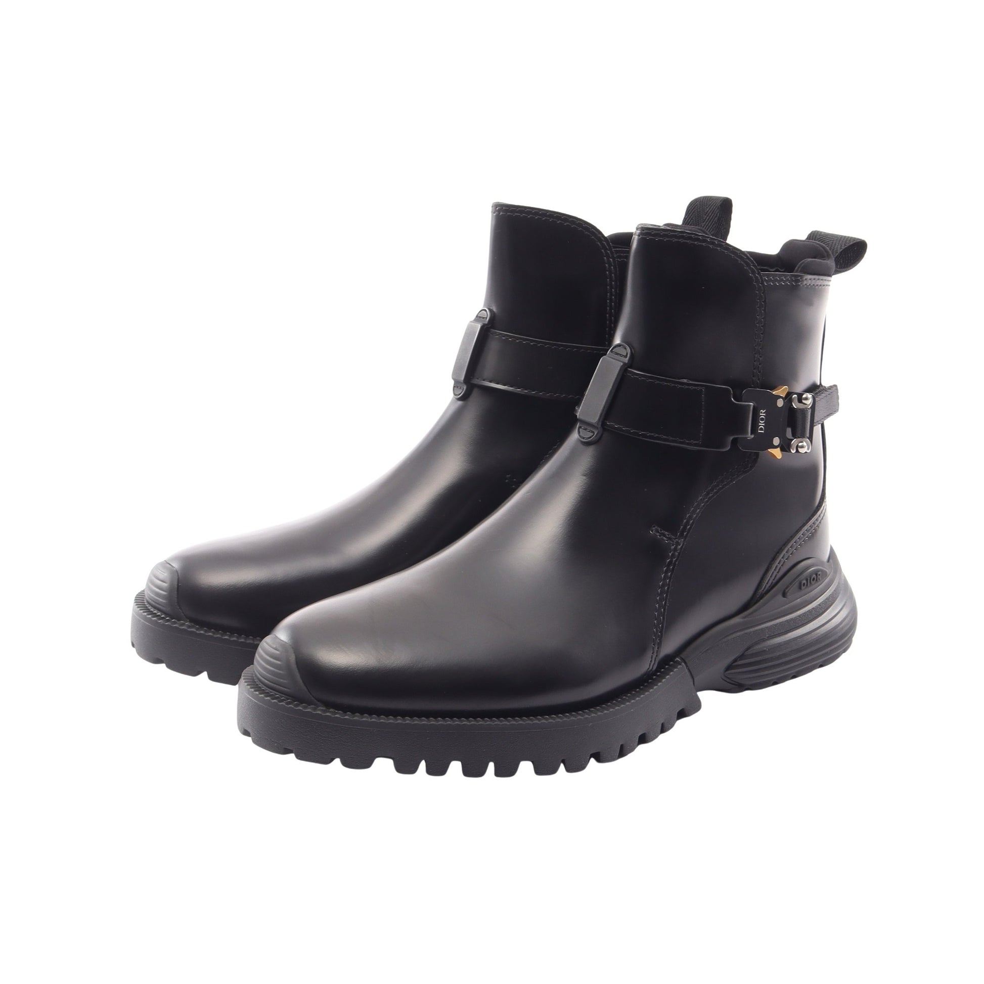 Dior Combat ジョッパーブーツ ブーツ レザー ブラック ディオール シューズ DIOR