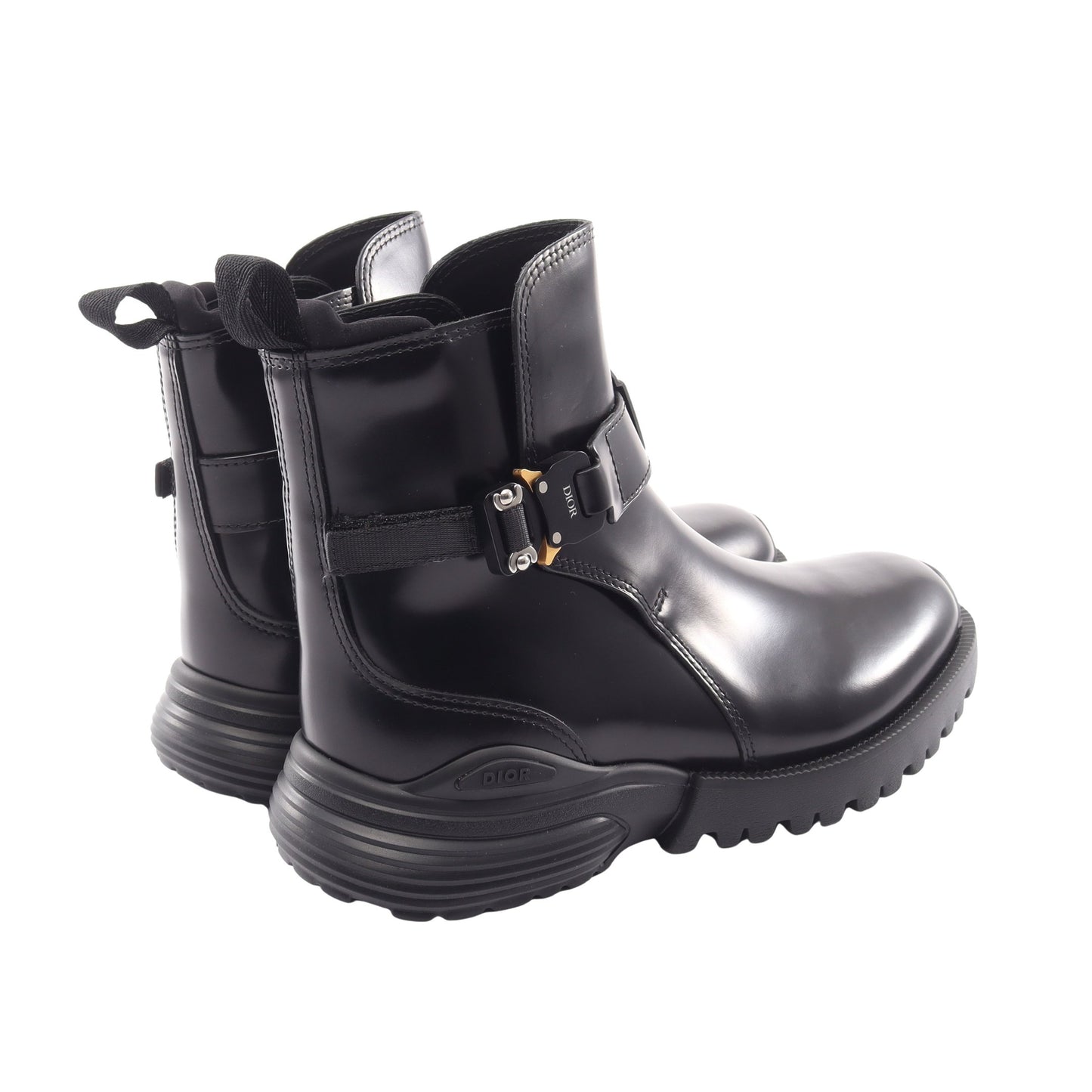 Dior Combat ジョッパーブーツ ブーツ レザー ブラック ディオール シューズ DIOR