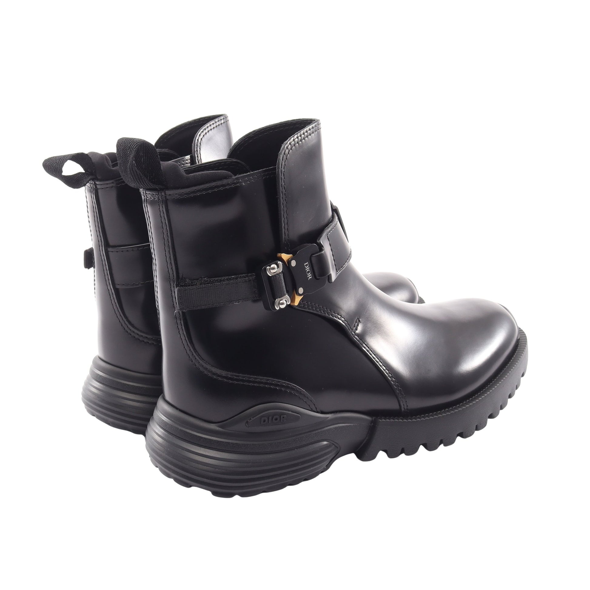 Dior Combat ジョッパーブーツ ブーツ レザー ブラック ディオール シューズ DIOR