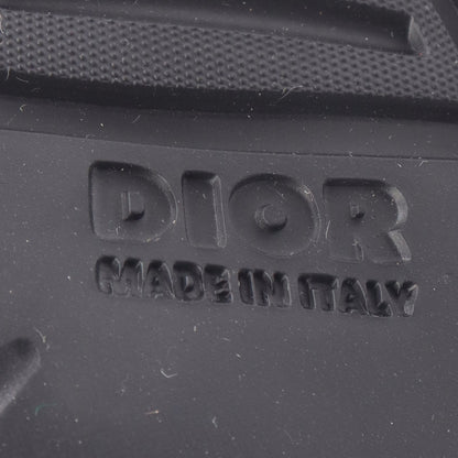 Dior Combat オブリーク ショート ブーツ レザー ファブリック ブラック ダークブルー マルチカラー ディオール