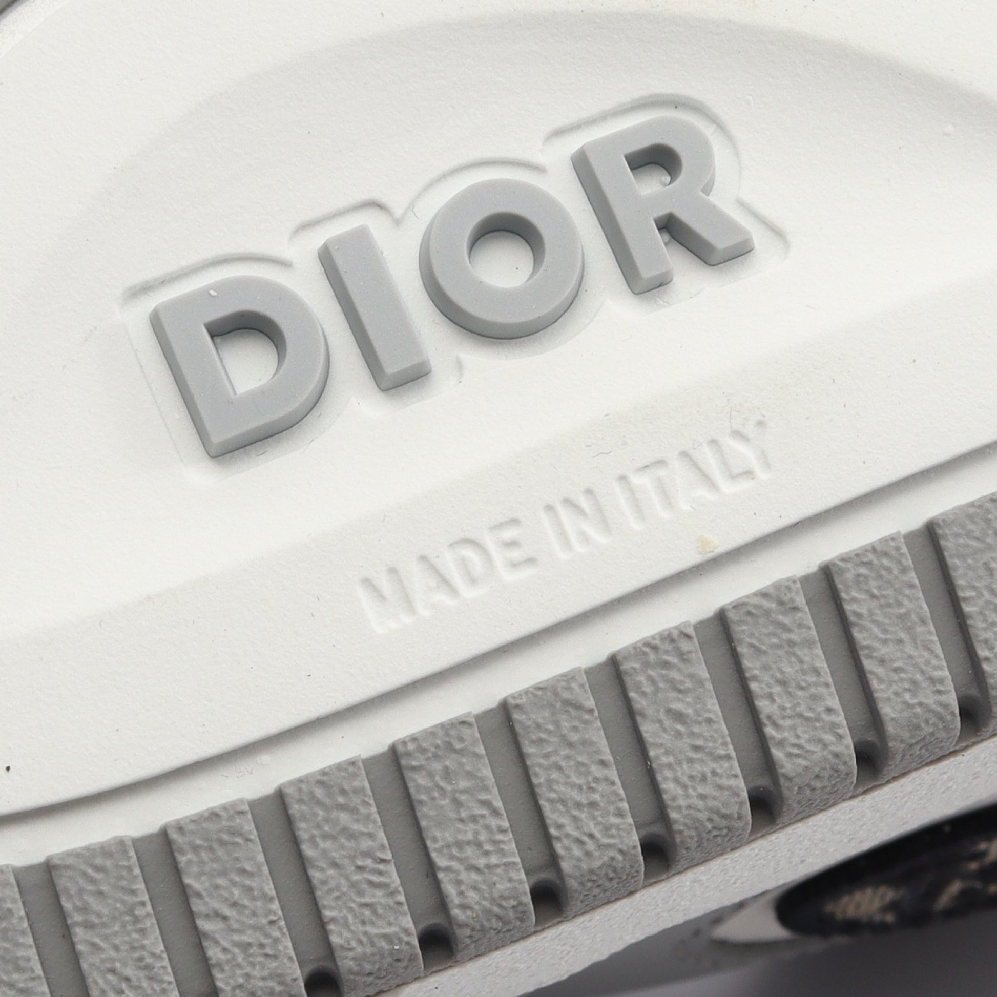 B57 ロートップスニーカー スニーカー レザー ホワイト グレー ディオール シューズ DIOR