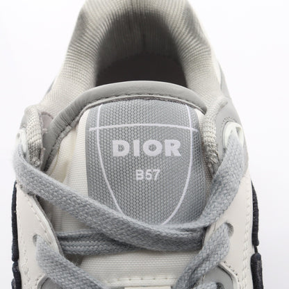 B57 ロートップスニーカー スニーカー レザー ホワイト グレー ディオール シューズ DIOR