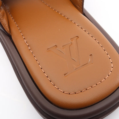 LV ヴェニス ライン ミュール ダミエエベヌ スライドサンダル レザー ブラウン ベージュ ルイヴィトン