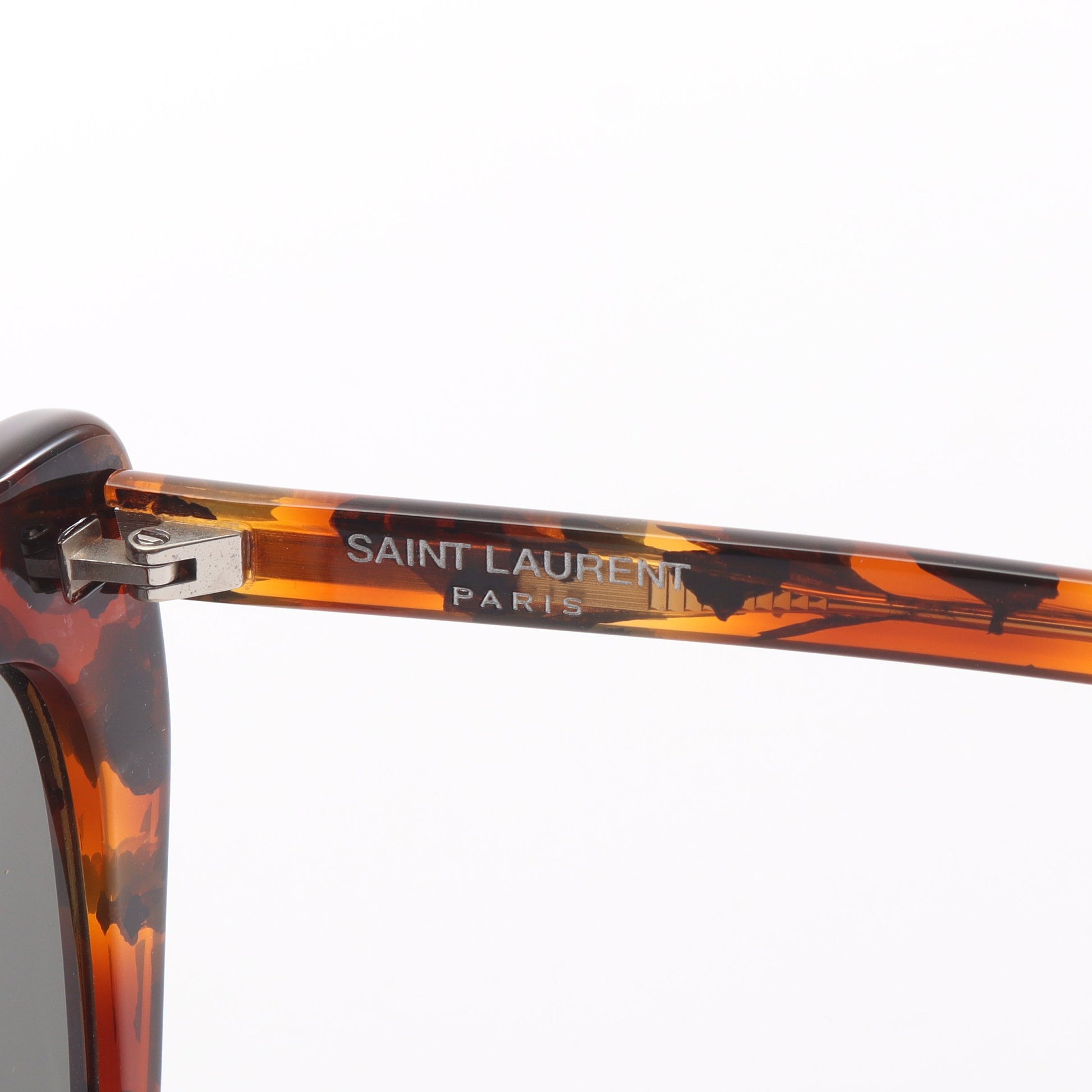 ハートシェイプ レオパード サングラス ブラウン ブラック サンローランパリ 財布・小物 SAINT LAURENT PARIS