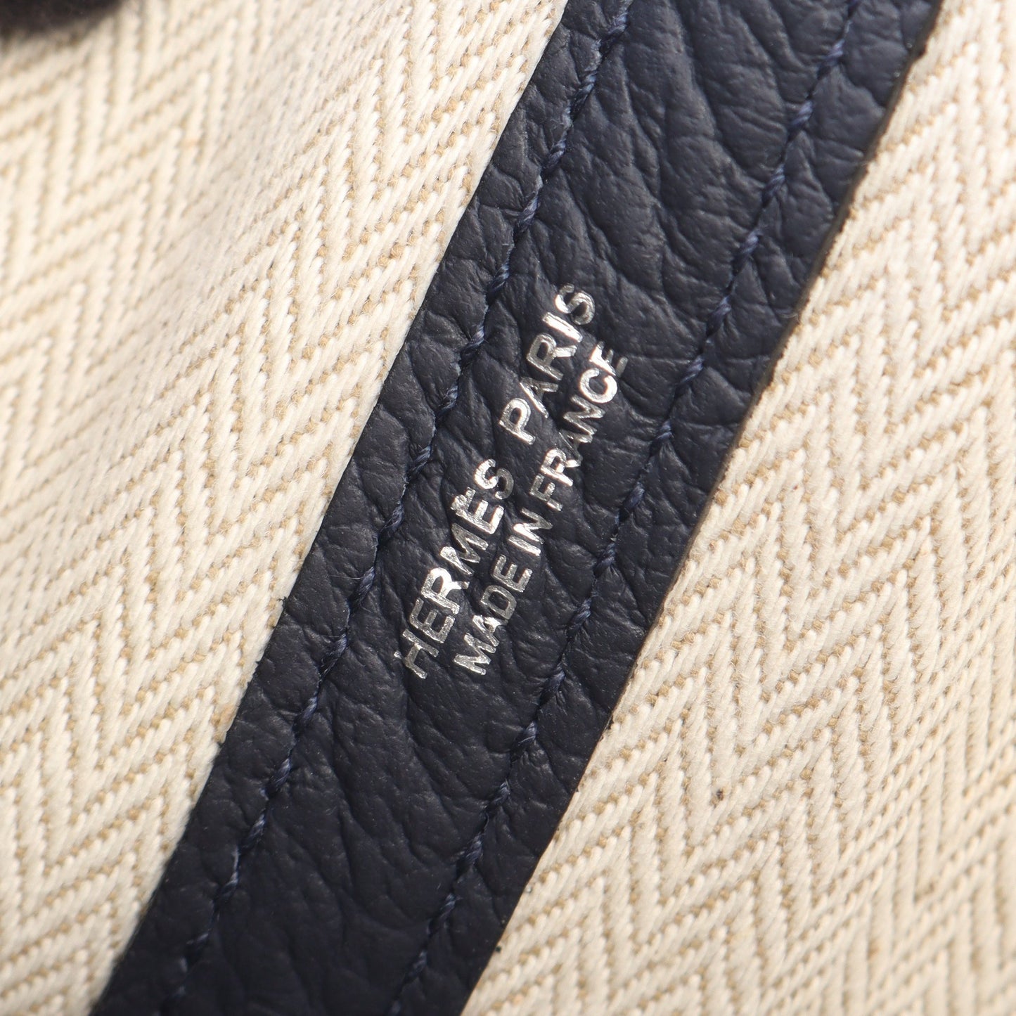 ガーデンパーティTPM ブルーニュイ ハンドバッグ トートバッグ ネゴンダ ネイビー シルバー金具 Y刻印 エルメス