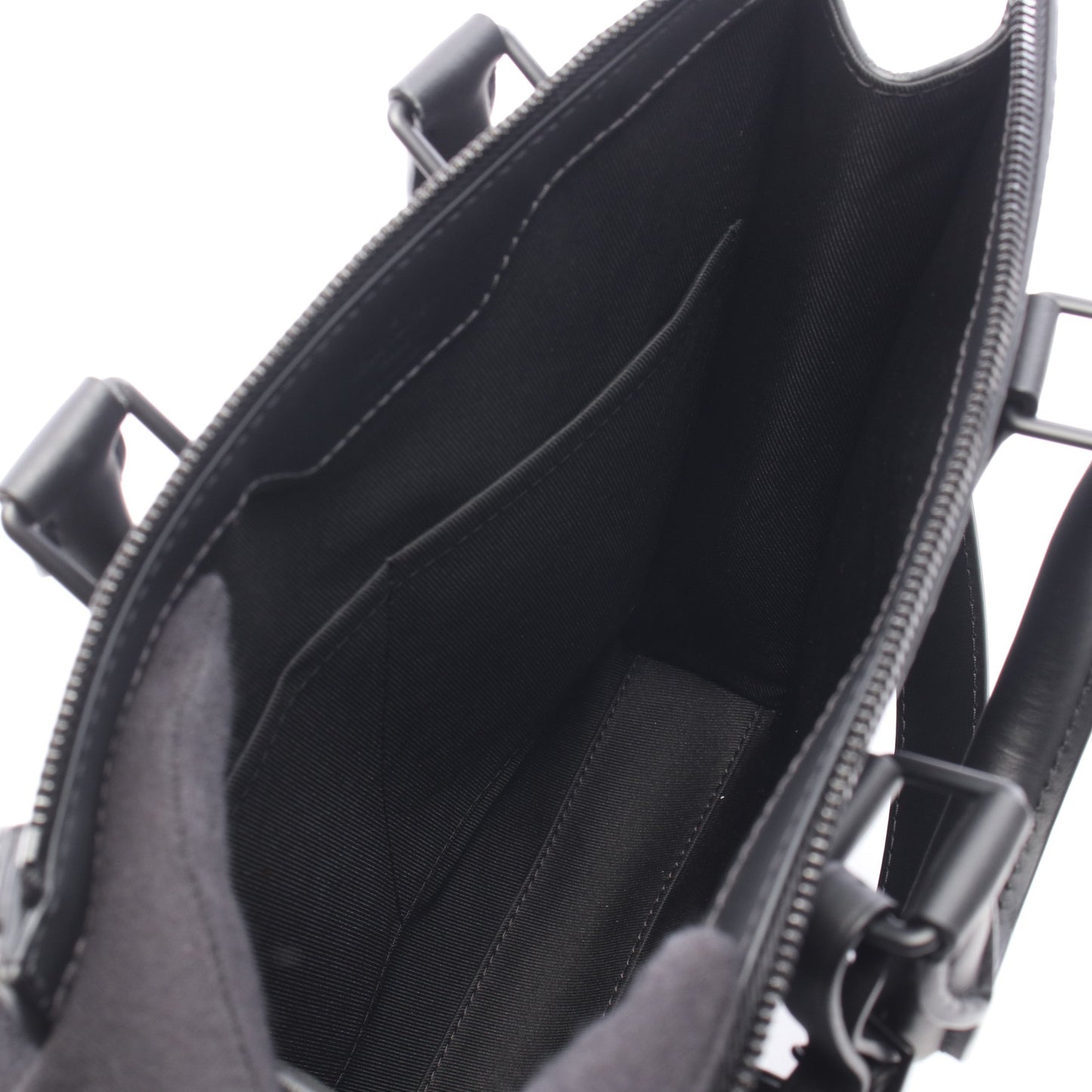 サックプラ クロス モノグラムアンプラント 2WAY ハンドバッグ レザー ブラック ルイヴィトン
