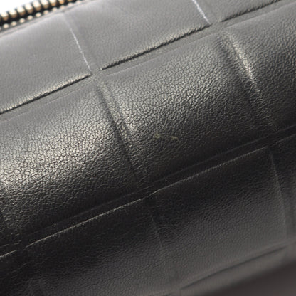 チョコバー ポーチ ラムスキン ブラック ゴールド金具 シャネル 財布・小物 CHANEL