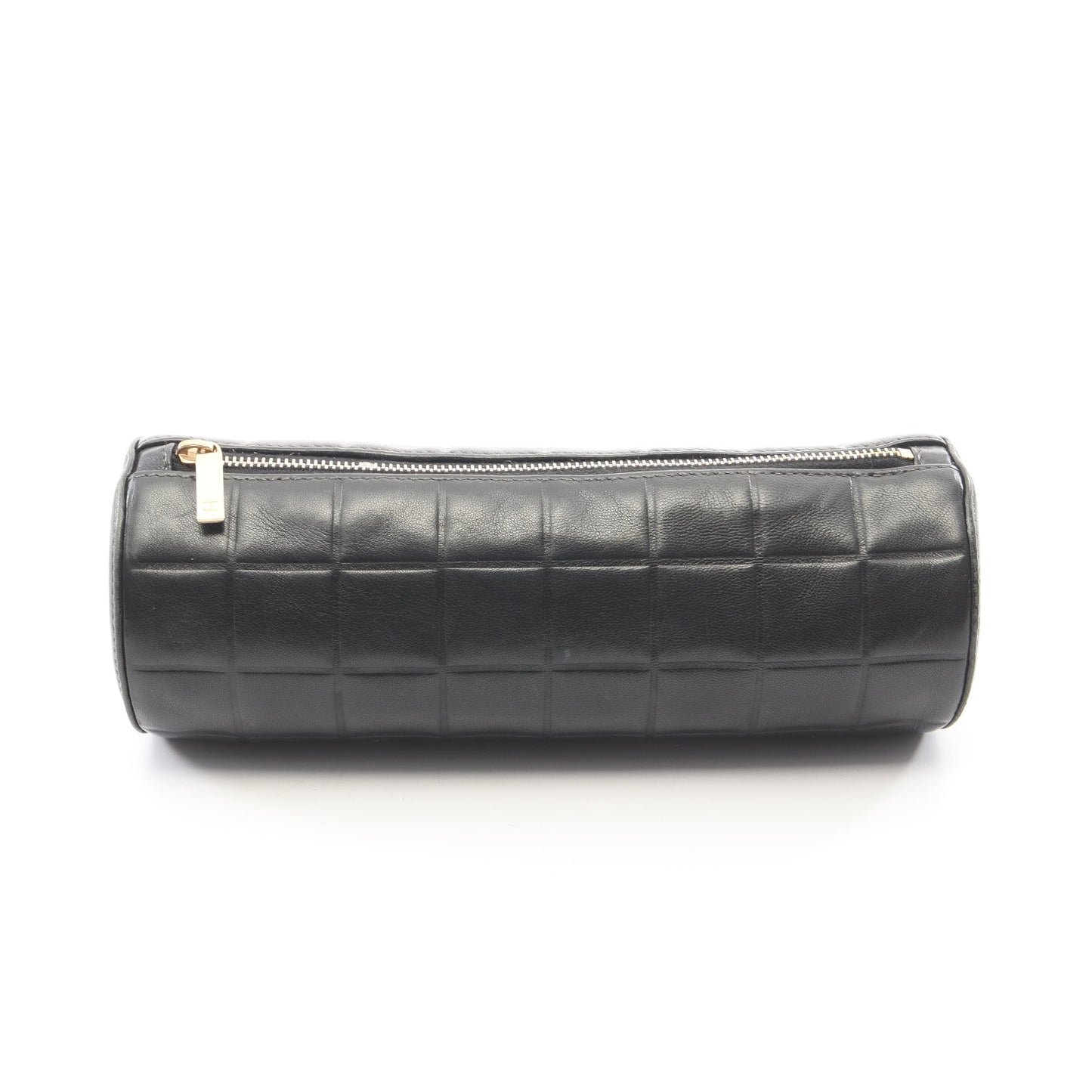 チョコバー ポーチ ラムスキン ブラック ゴールド金具 シャネル 財布・小物 CHANEL