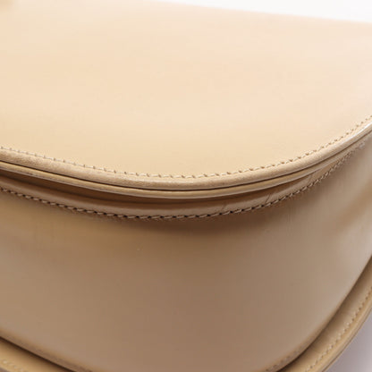 バンブー 2WAY ハンドバッグ レザー ベージュ グッチ