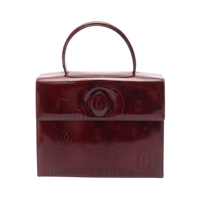 ハッピーバースデー ハンドバッグ レザー ボルドー カルティエ バッグ Cartier