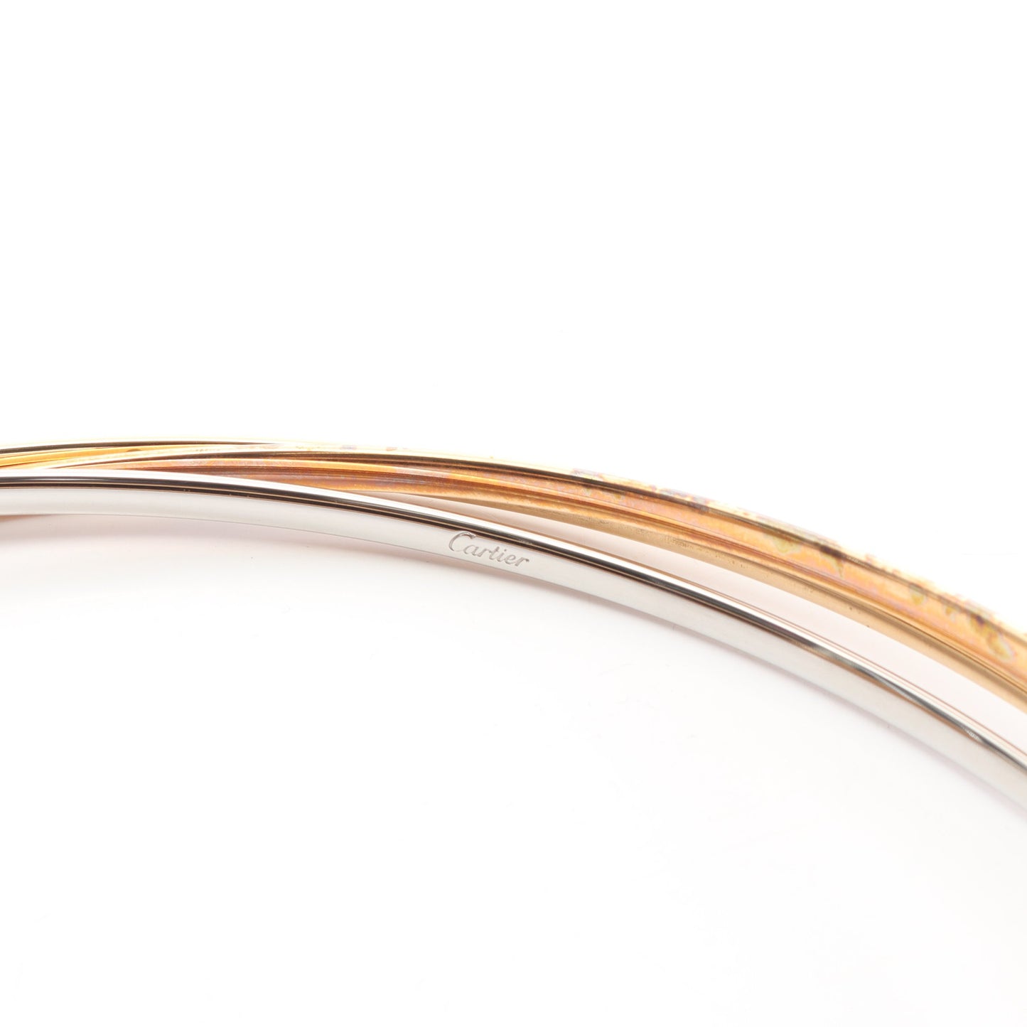 トリニティ ハンドバッグ レザー ベージュ カルティエ バッグ Cartier