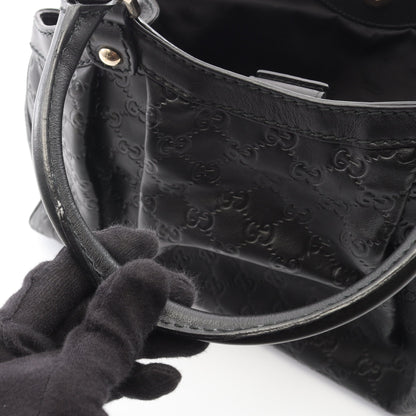 スーキー グッチシマ ハンドバッグ レザー ブラック グッチ