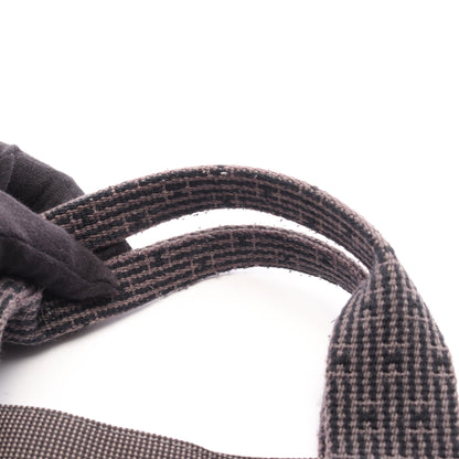 エールラインMM ハンドバッグ トートバッグ ナイロンキャンバス ダークグレー シルバー金具 エルメス バッグ HERMES