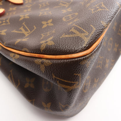 バティニョール オリゾンタル モノグラム ショルダーバッグ PVC レザー ブラウン ルイヴィトン バッグ LOUIS VUITTON