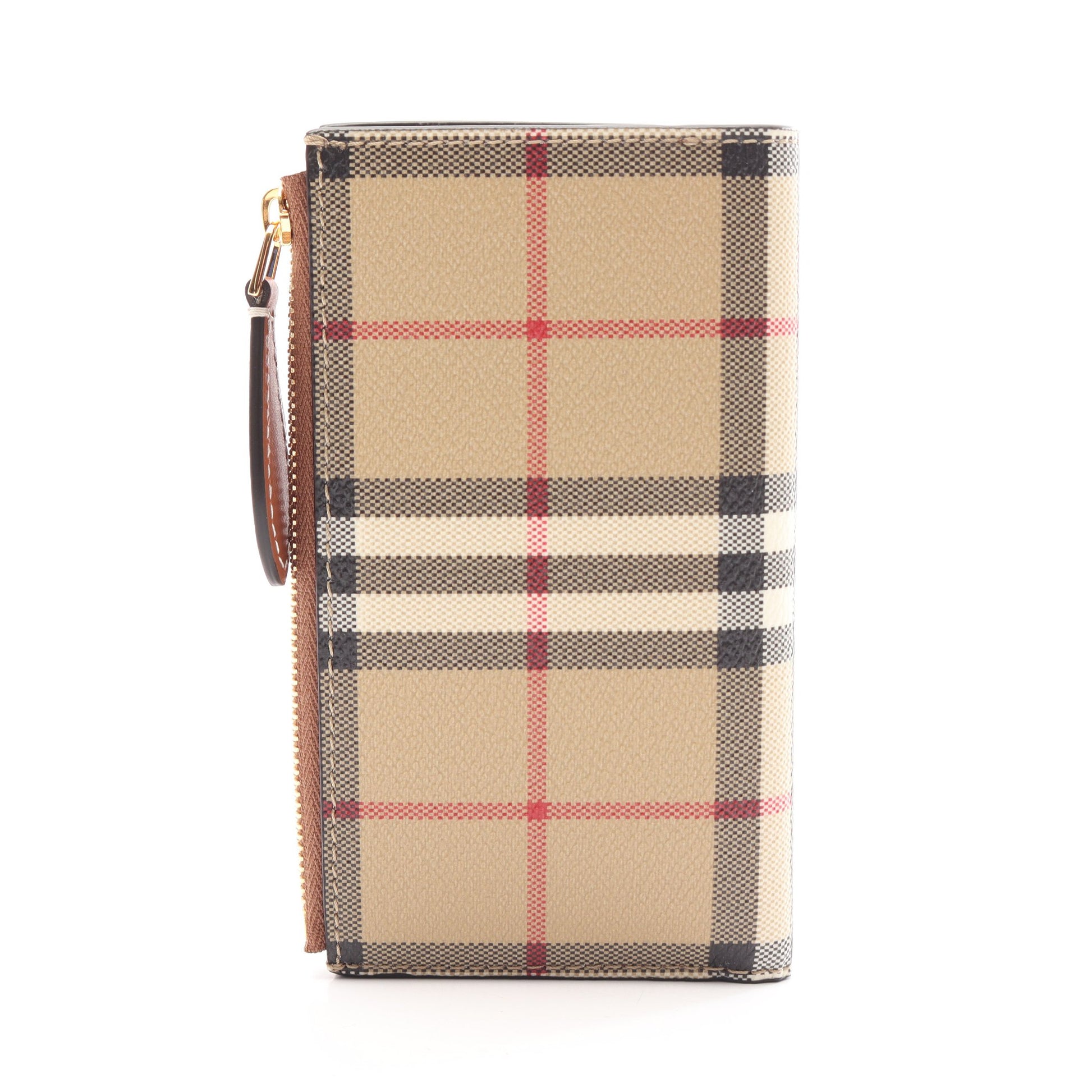 バイフォールド 二つ折り財布 PVC レザー ベージュ マルチカラー バーバリー 財布・小物 BURBERRY