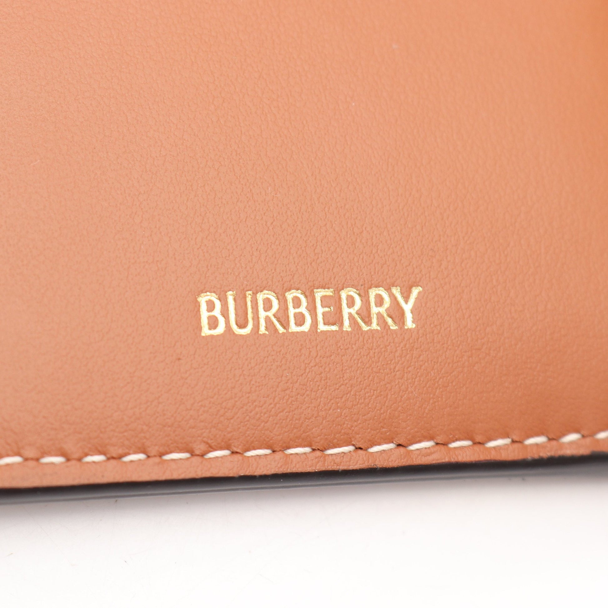 バイフォールド 二つ折り財布 PVC レザー ベージュ マルチカラー バーバリー 財布・小物 BURBERRY
