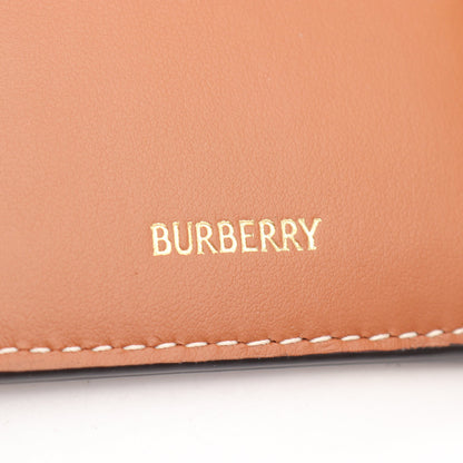 バイフォールド 二つ折り財布 PVC レザー ベージュ マルチカラー バーバリー 財布・小物 BURBERRY