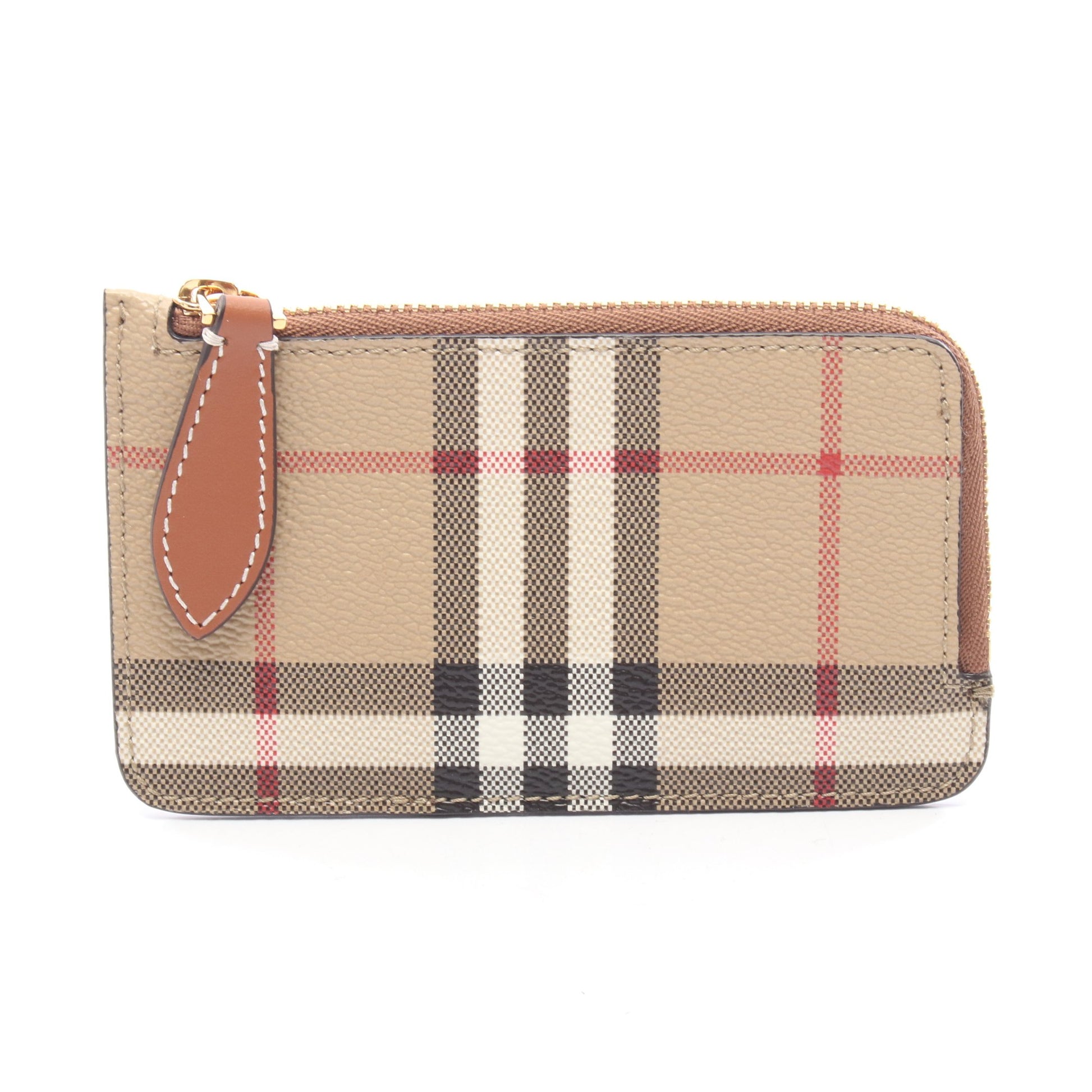 カードケース コインケース PVC レザー ベージュ ブラウン マルチカラー バーバリー 財布・小物 BURBERRY