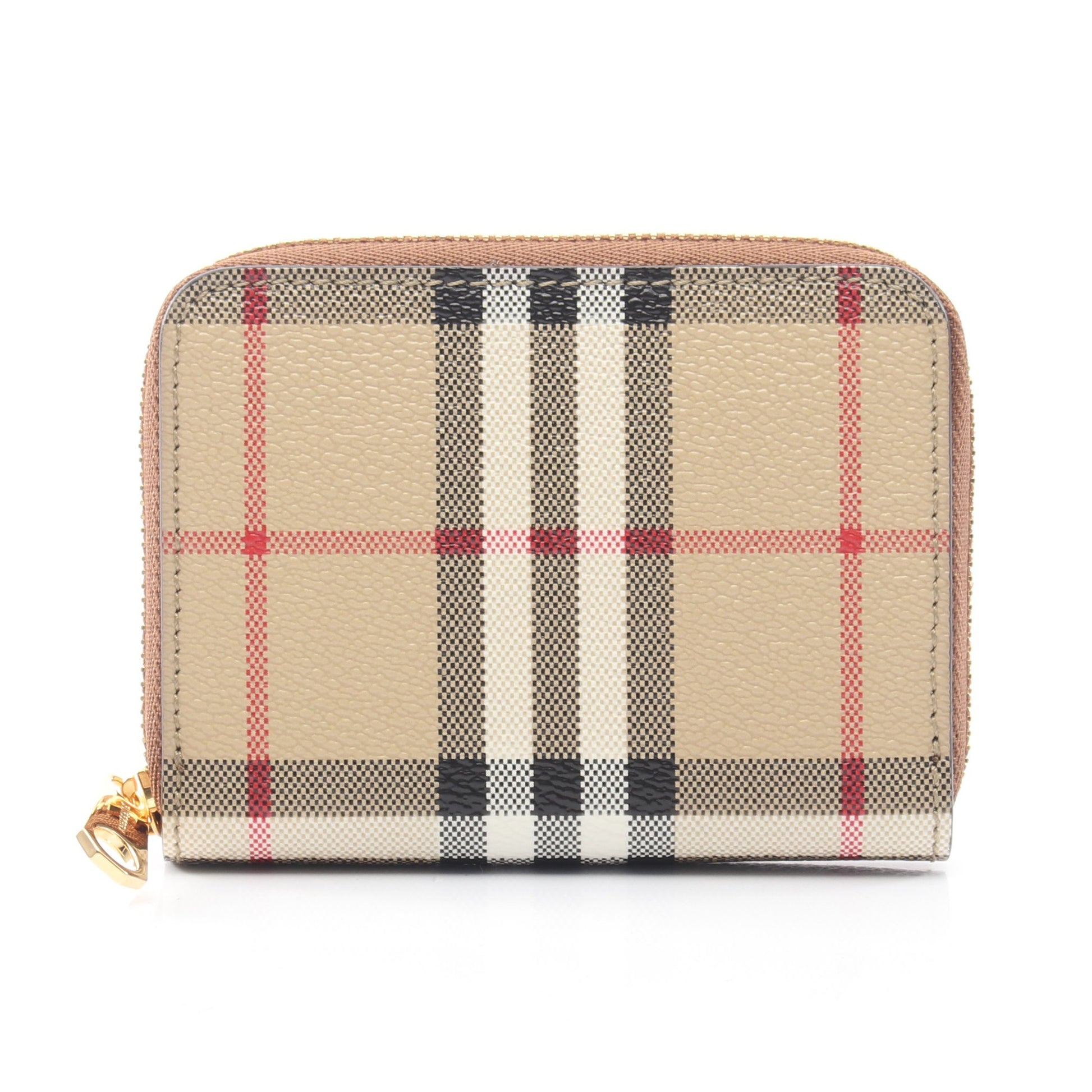 LS MN ZIP AROUND DFC ヴィンテージチェック コインケース PVC ベージュ マルチカラー バーバリー 財布・小物 BURBERRY
