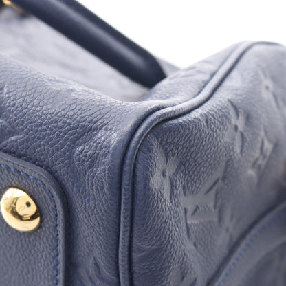 スピーディ バンドリエール25 モノグラムアンプラント セレスト 2WAY ハンドバッグ レザー ブルー ルイヴィトン